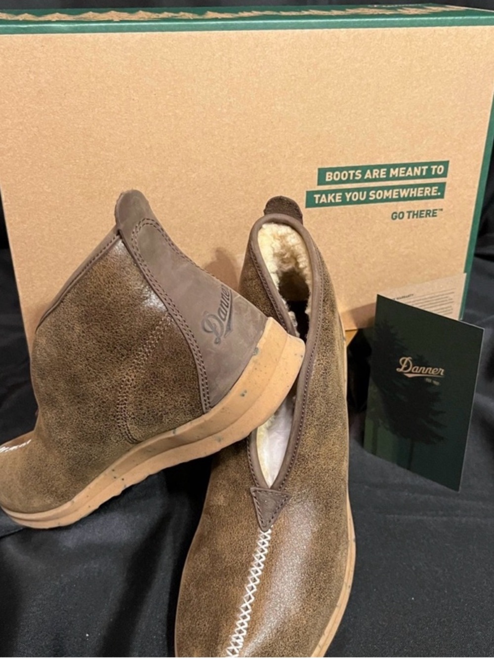 Danner Men’s Forrest Moc Boots Shearling-Lined Size 10.5 Men’s w/ Box - Picture 13 of 13